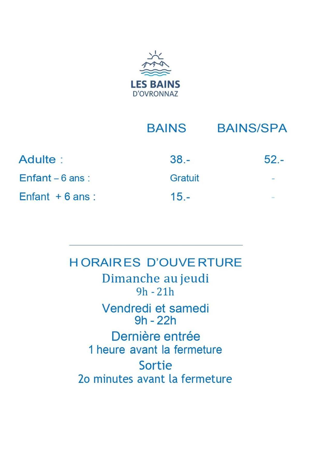 Hotel Les Bains D'Ovronnaz Buitenkant foto