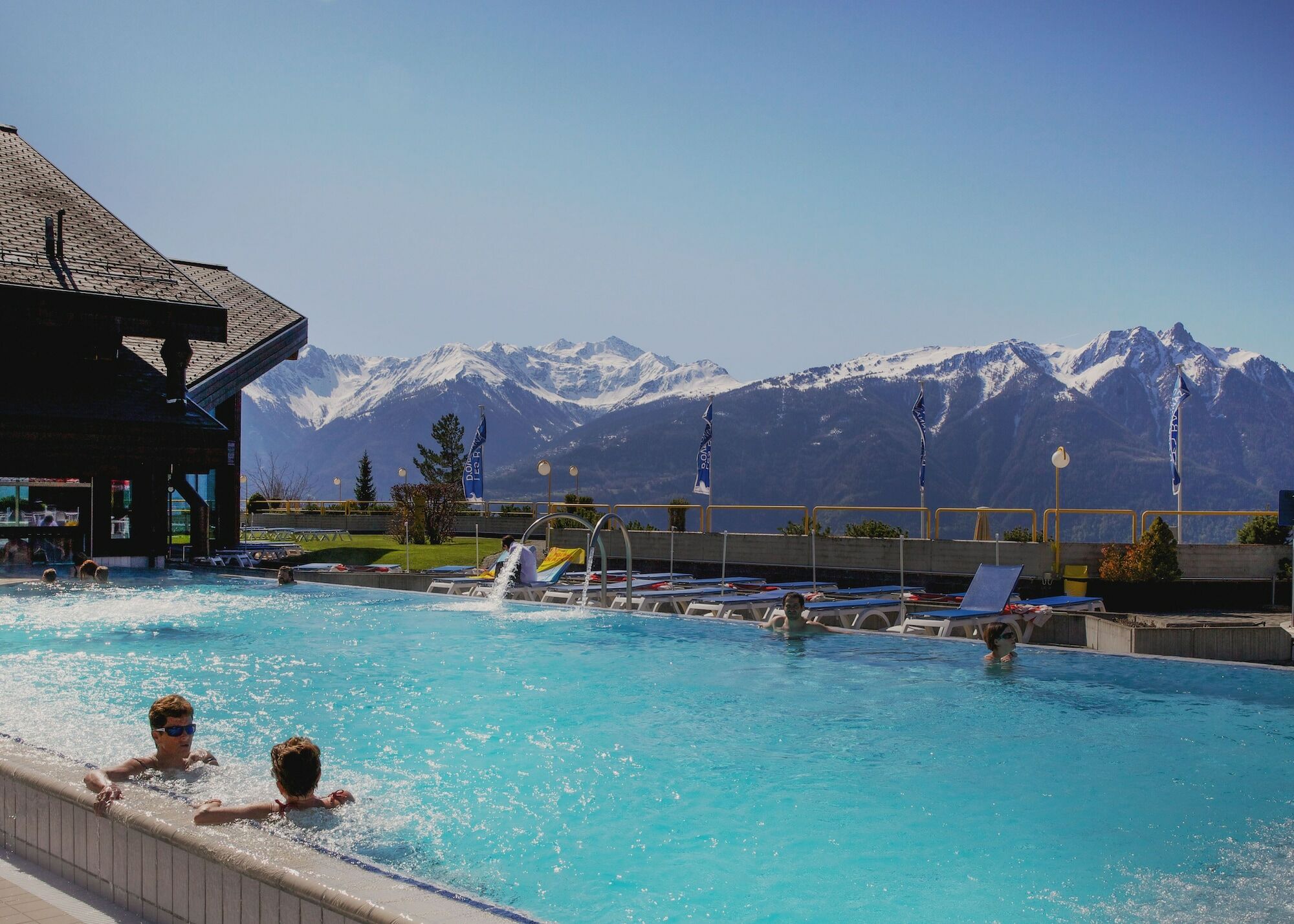 Hotel Les Bains D'Ovronnaz Buitenkant foto